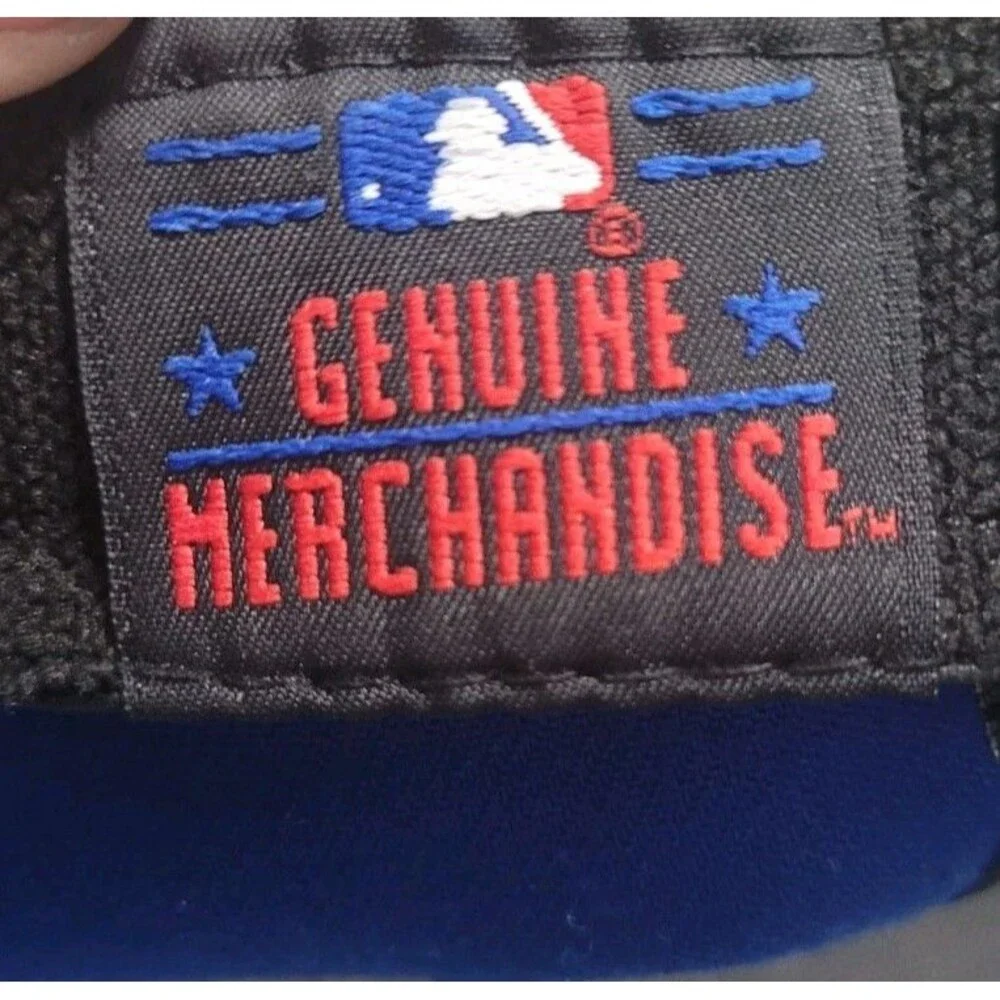 NEW YORK METS New Era Blue Hat 39thirty Size M/L MLB Baseball Cap Orange Logo